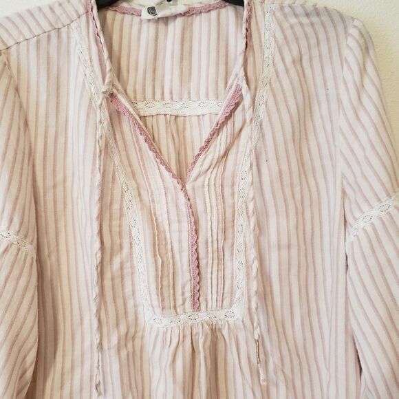 Anthropologie Floreat Embroidered Peasant Boho Tunic Mini Dress sz XS - Picture 3 of 6